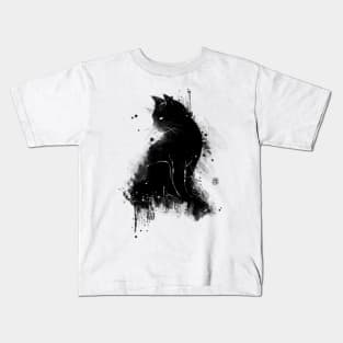 Inky cat Kids T-Shirt